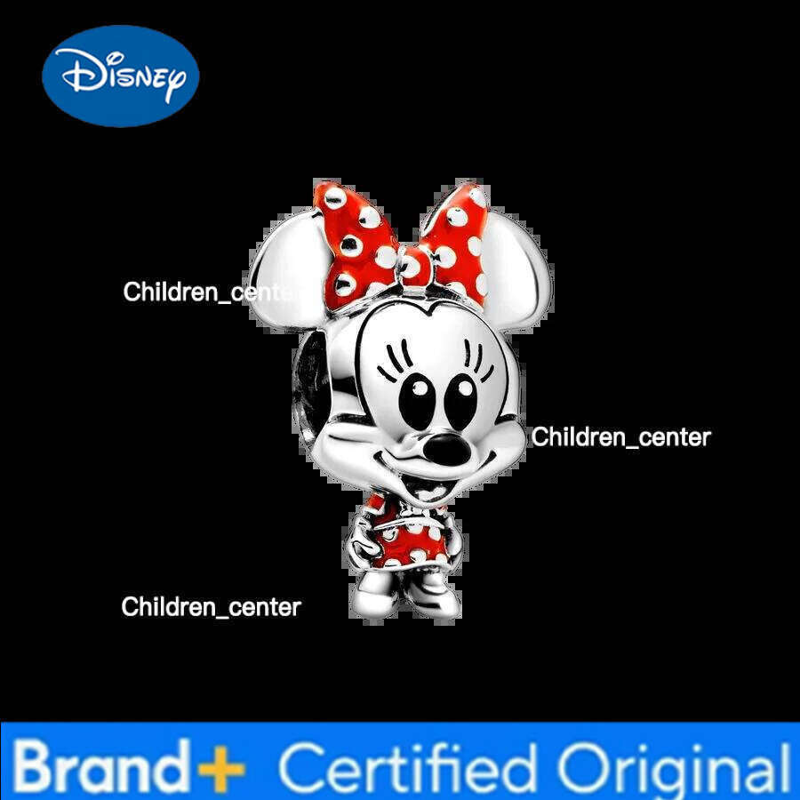 Disney New Minnie And Mickey Charm Dangle Fit Original Snake Bracelet Necklace Beads For Diy Jewelry Women Gift H260108
