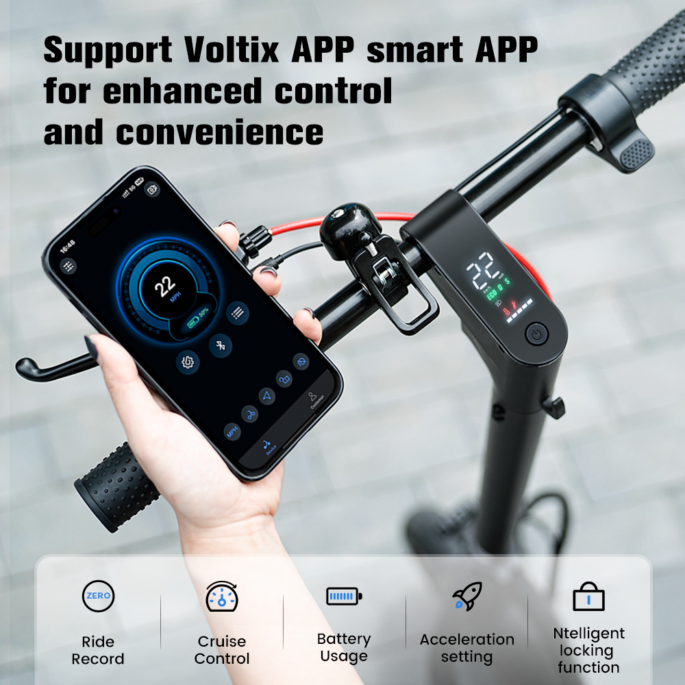 W6 Adult Electric Scooter 500W Motor 35km/h Max Speed 35km Long Range 10.5Ah, 10" Pneumatic Tire, Foldable Urban Commuter E-Scooter with Dual Bra