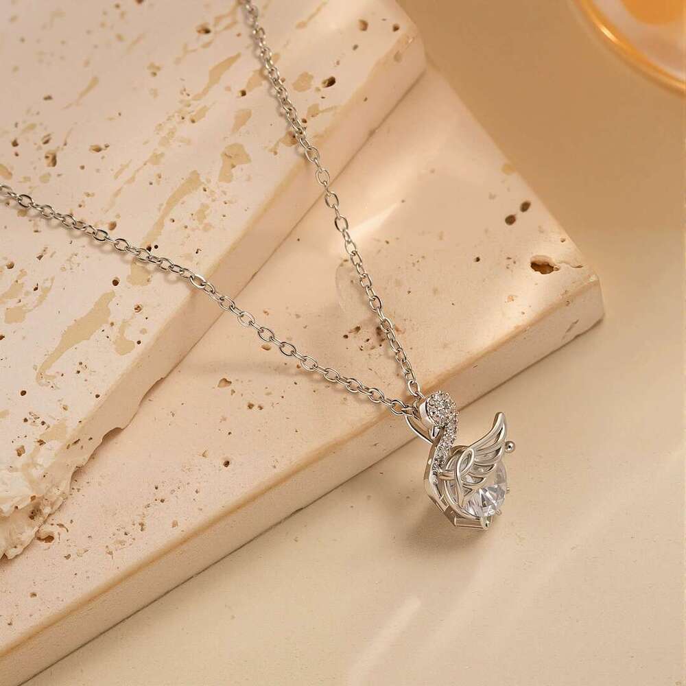 Jewellery Ring Designer Fine Jewellery High Quality Textured Full Zircon Sparkling Swan Cartoon Adjustable Band for Christmas Gift and Bridal Finger J