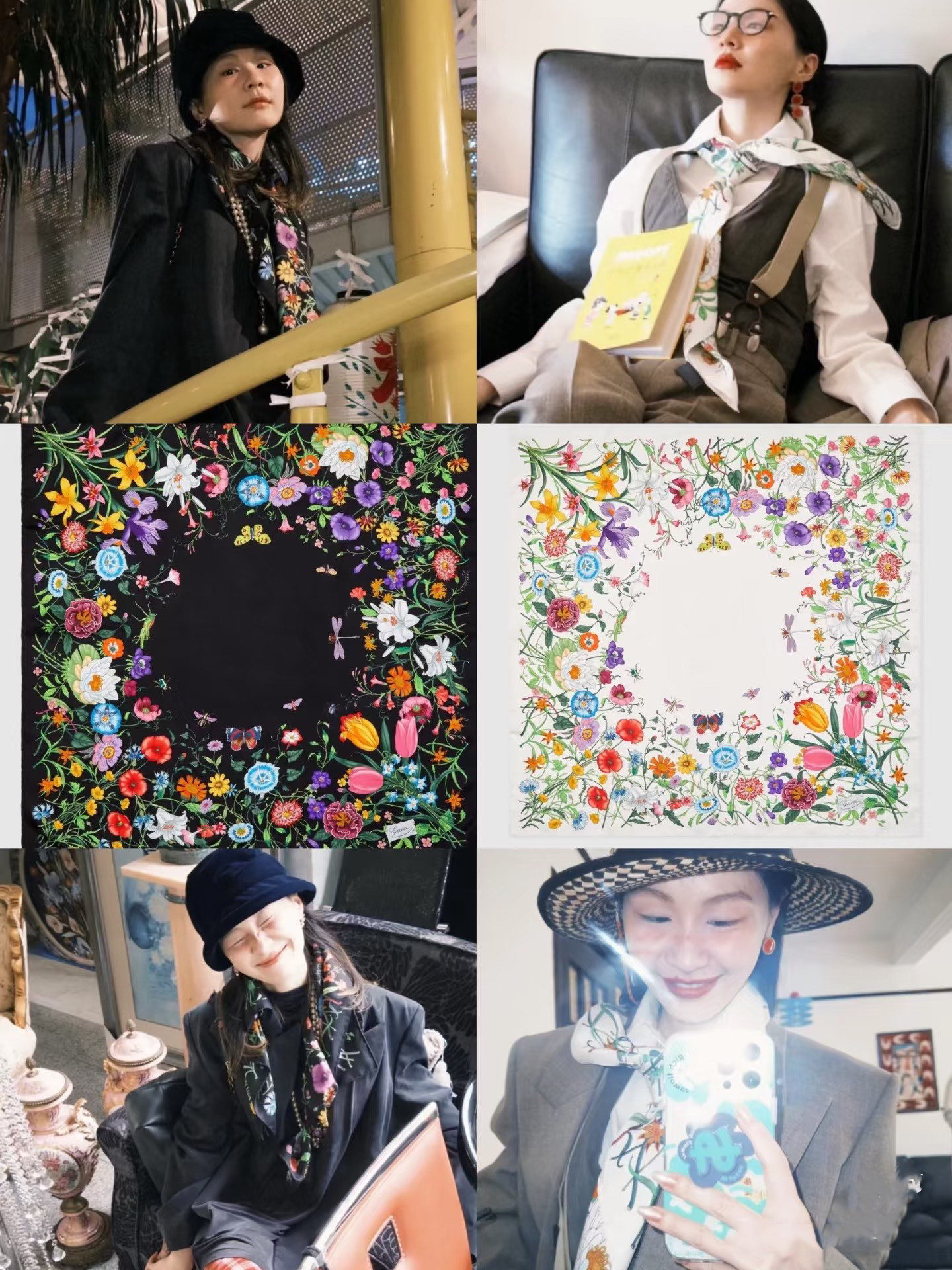 90*90CM GG designer silk scarf, high-end new style silk double-sided same color 100% mulberry silk scarf, 18mm top-quality hand-rolled edge square scarf travel beach shawl