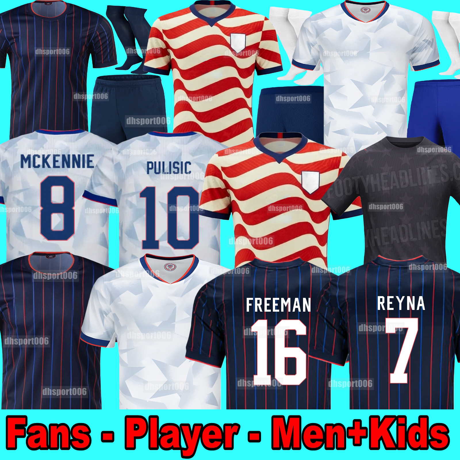 25 26 USMNT Soccer Jerseys PULISIC 2026 Woman Kids Kit 2025 Home Away Football Shirts Men Player Version SMITH MORGAN USAS BALOGUN MUSAH McKENNIE ADAMS