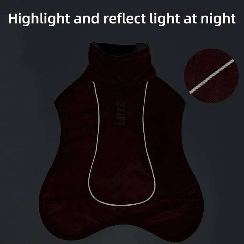Winter Warm Windproof Big Dog Jacket for Medium Large Doggy Vest Coats Reflective Labrador Golden Retriever Clothes Pet Costume XJ251225