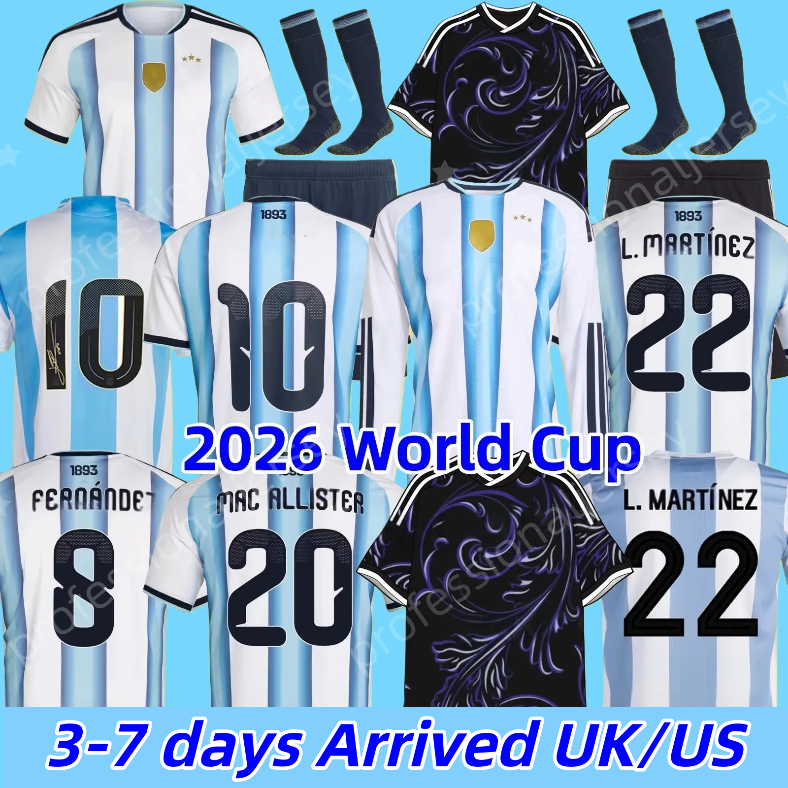 3XL 4XL aRGeNtInA jerseys 2026 World Cup soccer jersey DI MARIA GARNACHO DE PAUL football jersey shirt Top long sleeves goalkeeper training kit women men kids kit