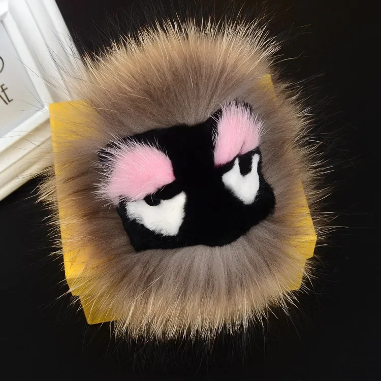 Fur Monster Car Bag Hanging Ornament Keychain Fluffy Ball Decorations Plush Jewelry Accessories Exquisite Chinese Made 260107