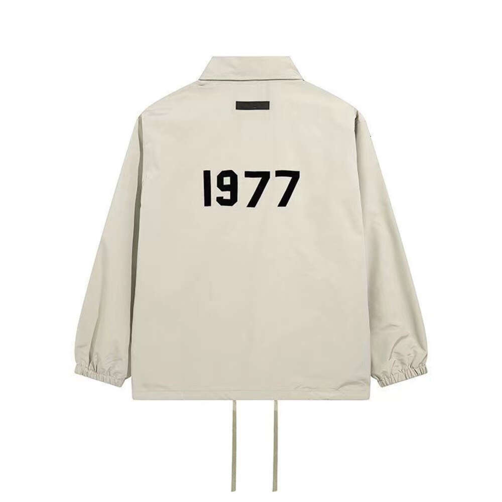 Essential Jacket Designer Hoodie Fashion Lapel Button Letter Printing Drawstring Jackets Men Spring Autumn Breathable Mesh Pocket Coat Sports Casual Couple 122