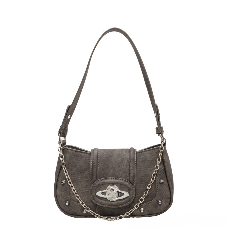2026 Vintage Denim Square Bag, Multiway Crossbody Purse with Chain Strap, Convertible Underarm & Top Handle Bag