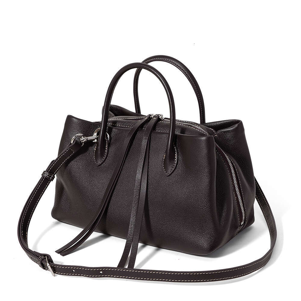 Luxury shoulder bag handbag Hobo genuine leather cross-border source factory tote bag large capacity women's top layer cowhide crossbody SENYY