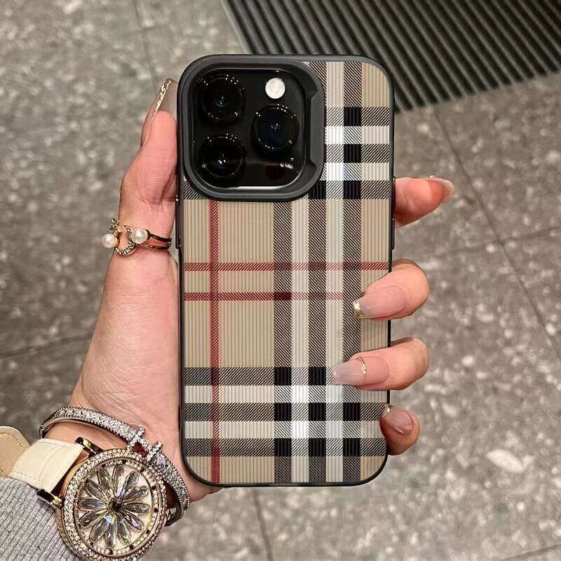 Phone Case For iPhone Suitable for iPhone 17 Pro Max Apple Phone Case 14/13/12/11 Simple 16 Grid Pattern 8/XS/XR 15