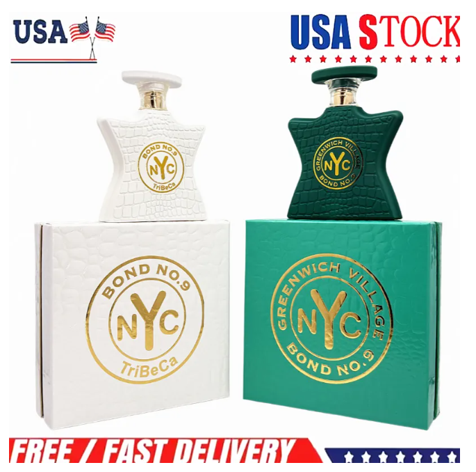 Bond No 9 Perfume 100ml Tribeca Bleecker Lafayette Street Greenwich Village Beekman Place Fragrance NYC Bond9 Parfum Long Lasting Smell EDP Men Woman Cologne Spray