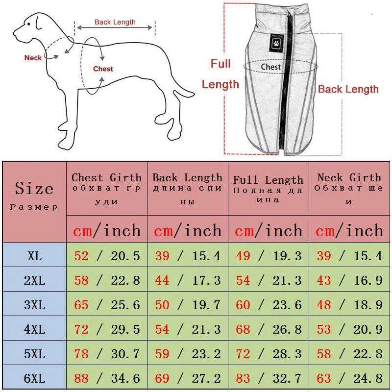 CDDMPET Winter Pet Jacket Warm Fleece Lining Clothes For Large Dogs Big Dog Coat Waterproof French Bulldog Pug Costume Labrador XJ251225