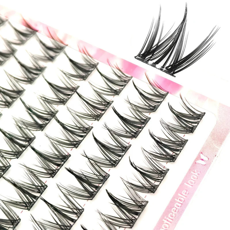 Self Adhesive DIY Lash Extension Kit Lash Clusters No Glue Needed DIY Lash Extension Pre Glued Cluster Lashes Anime Look 260106