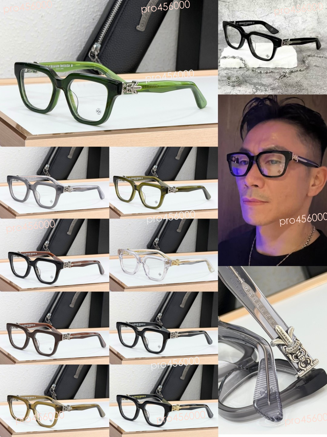 chrome Heats Glasses Designer Sunglasses Titanium Frame With Box Crome Men Women Glasses Optical Ch Eyeglass Qu ch hearts chromehearts heartshat heartglasses Q8DA