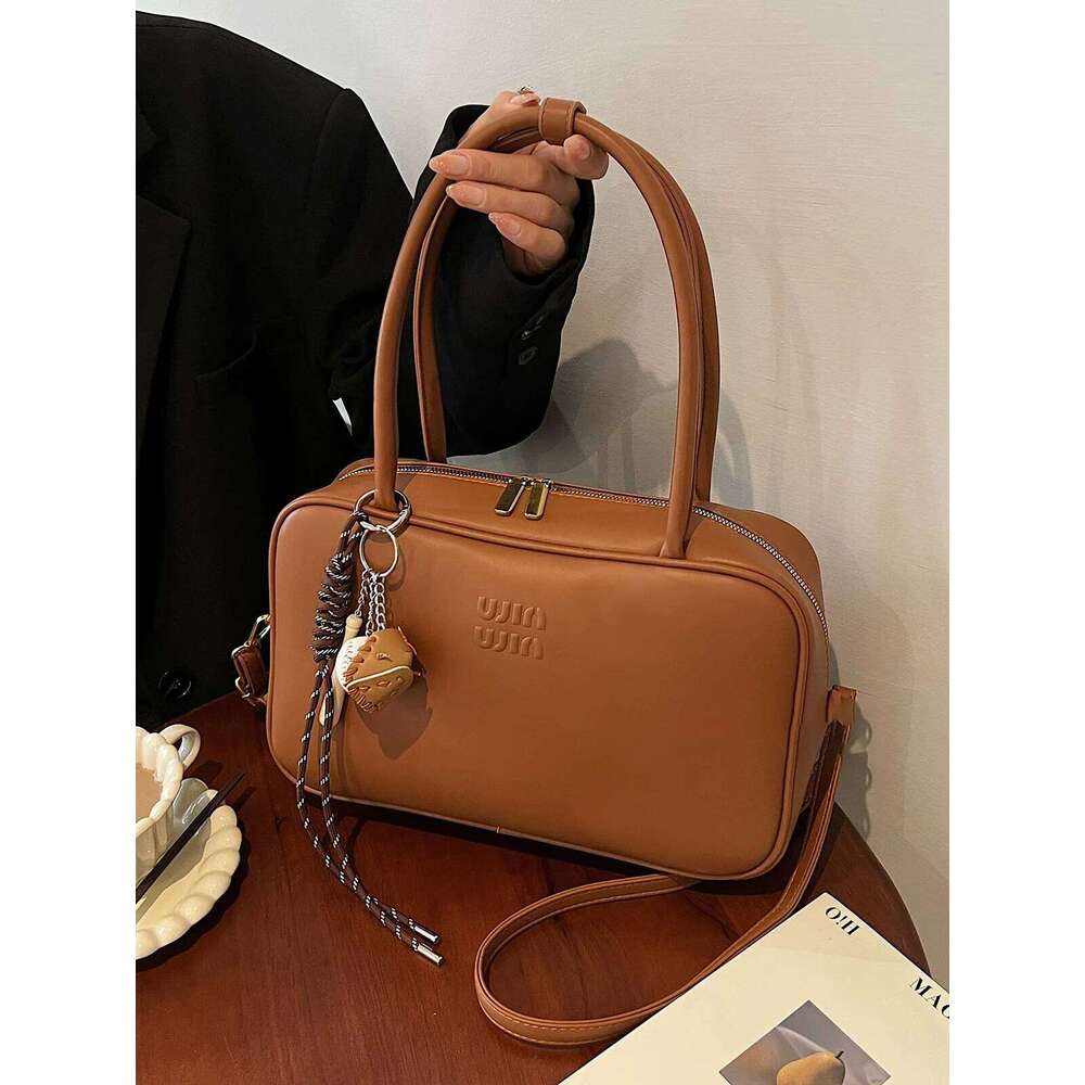 Luxury Design Boston Retro Large Capacity for Women 2025 New Autumn/Winter Commuting Versatile Shoulder Bag Top Quality XJ260109