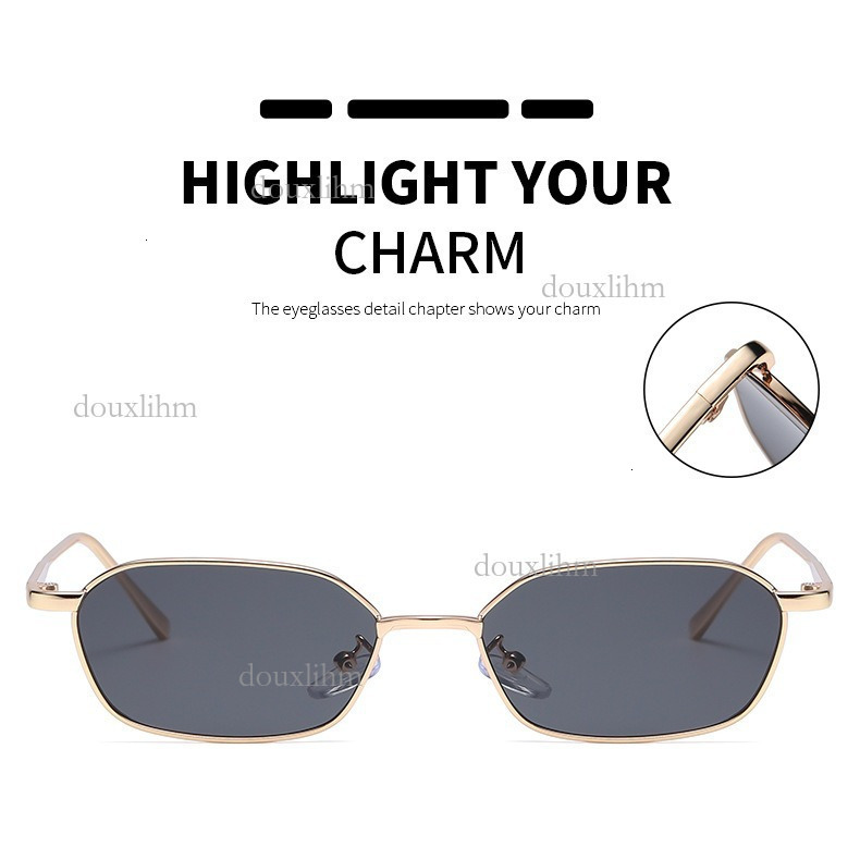 2026 Designer New Small Frame Polygonal Sunglasses Luxury Brand Fashion Accessories Korean Version Neutral Metal Ocean Lenses Outdoor Glasses Wholesal
