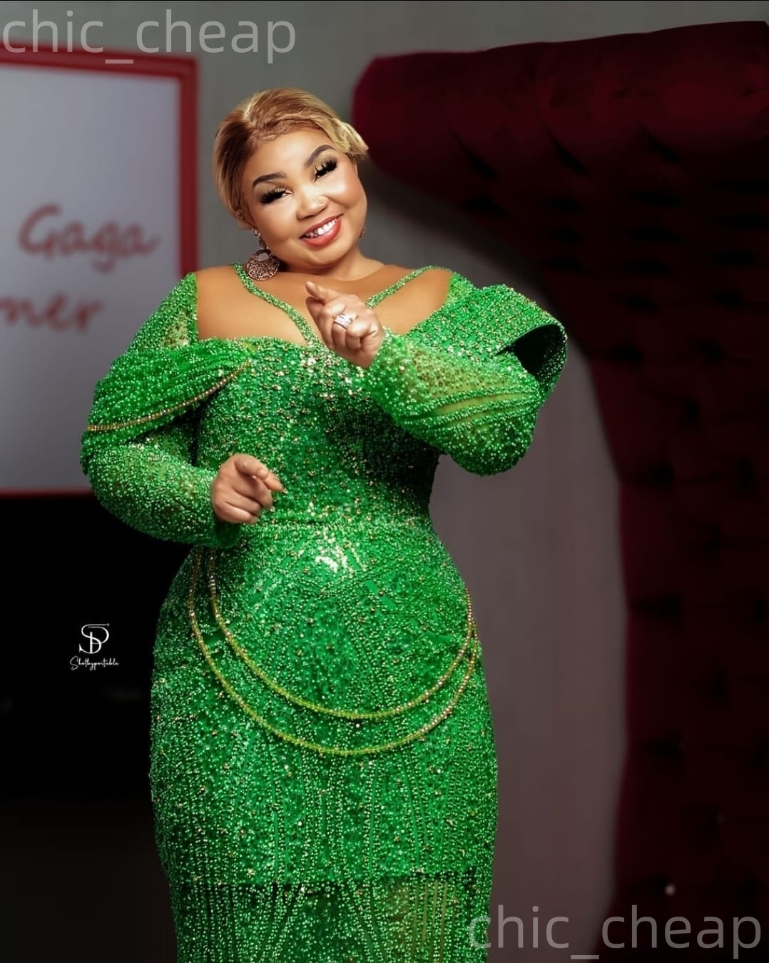 2026 Aso Ebi Mermaid Prom Dresses Sheer Neck Beaded Crystals Sequined Evening Formal Party Second Birthday Engagement Reception Gowns Dress For Specia