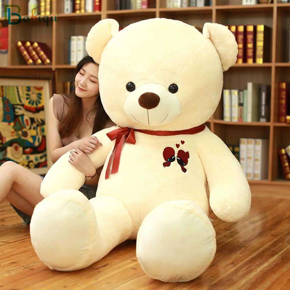 60-100CM Large Teddy Plush Lovely Giant Bear Huge Stuffed Soft Animal Dolls Kids Toy Birthday Gift For Girlfriend Lover