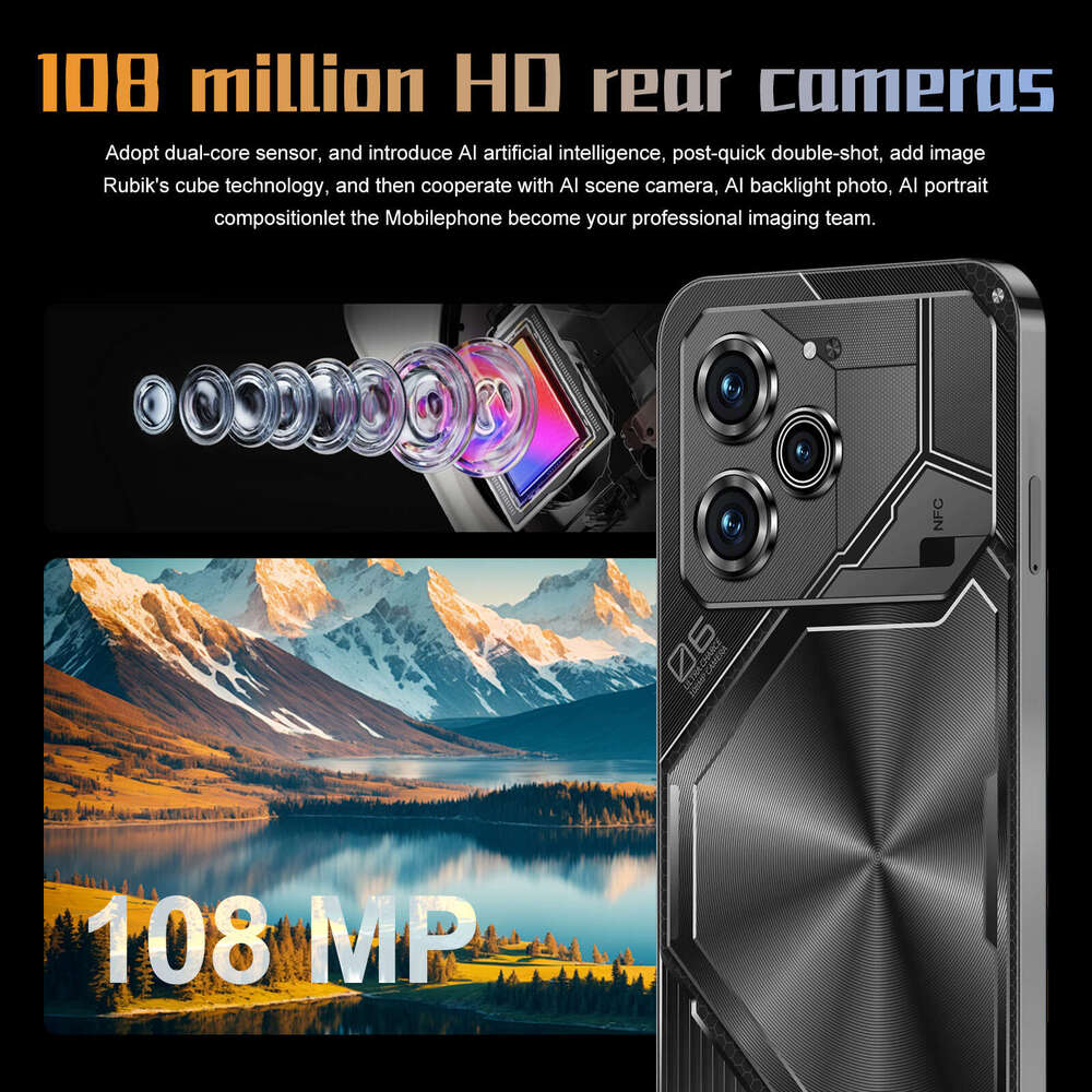 Famous brand Pova6 Pro new Android smartphone 16+1T ultra large screen strength source factory wholesale (explosive model) CKS