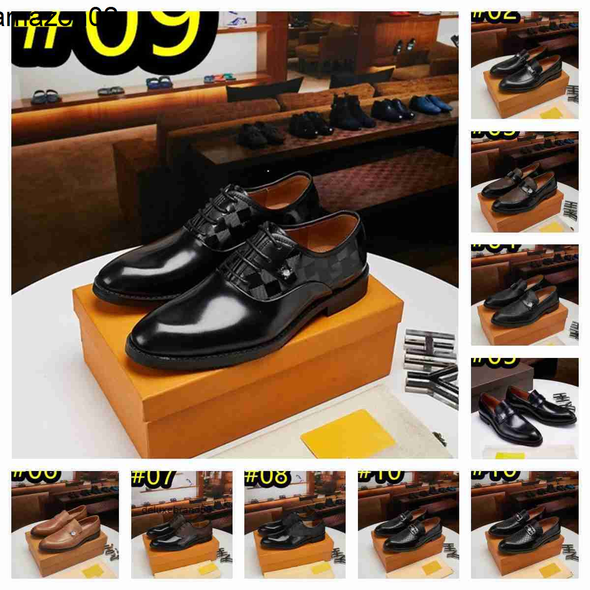 louisly vuittonly top men loafers designers dress shoe genuine leather fashion business office work forma lv lvs louievuitton luis vitons viitton vuittonshoe QAMK