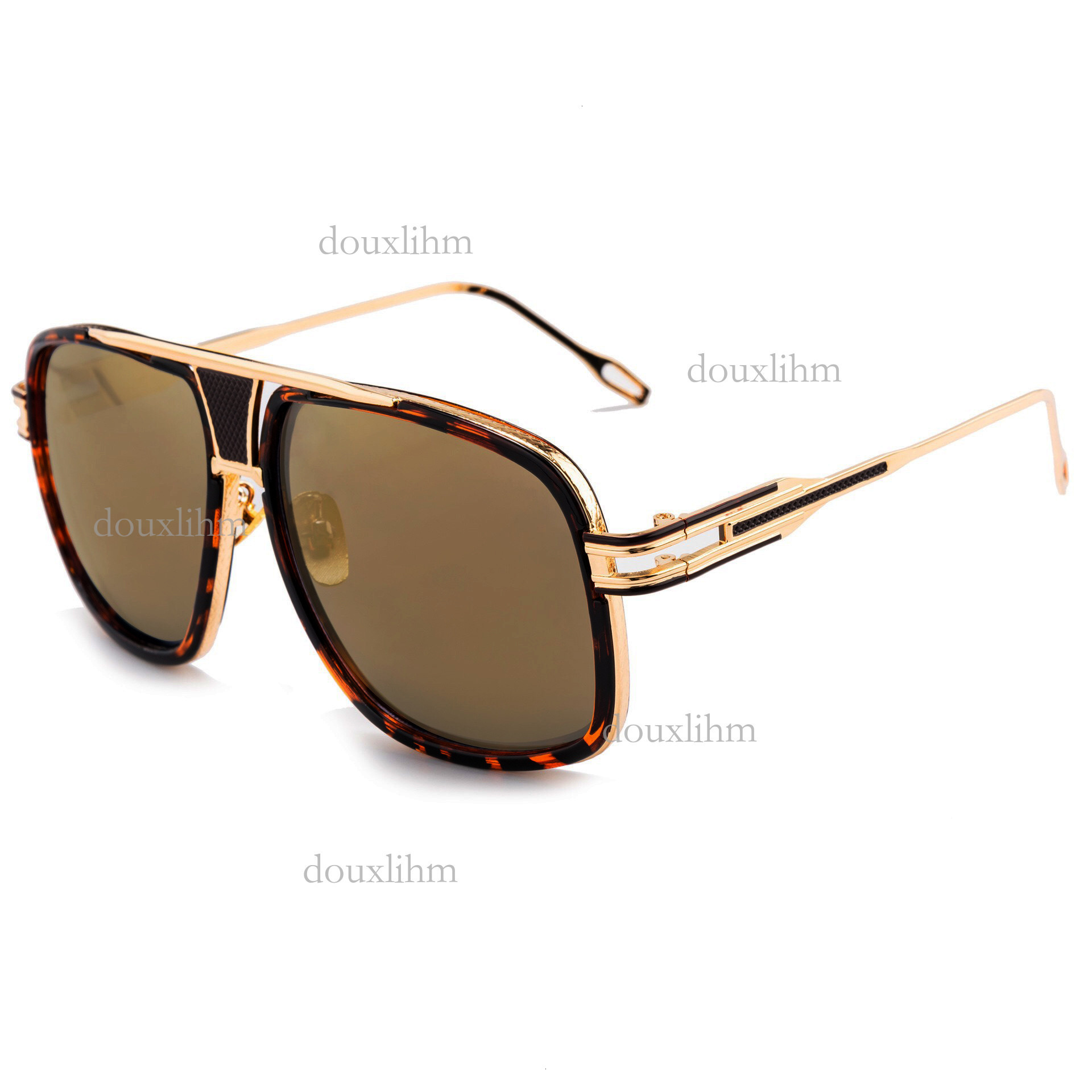 2026 Designer Outdoor Trend Sunglasses Personality Metal Double Bridge Large Frame 6615 Men's And Women's Sunglasses Luxury Brand Fashion Ac