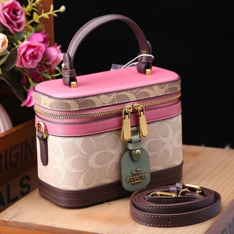 Bestseller New minimalist and fashionable small handbag, contrasting color women's bag, high-end carriage single shoulder crossbody handbag ddmyb