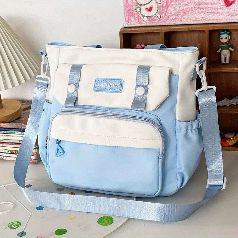 Chic Vintage-Inspired Canvas Tote Bag for Women - Waterproof, Adjustable Strap, Large Capacity Crossbody & Shoulder Handbag XJ260109