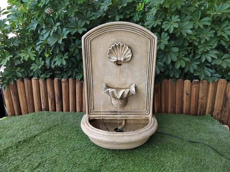 Ancient seashell style wall hanging Water Fountain home decor indoor outdoor decoration art decor