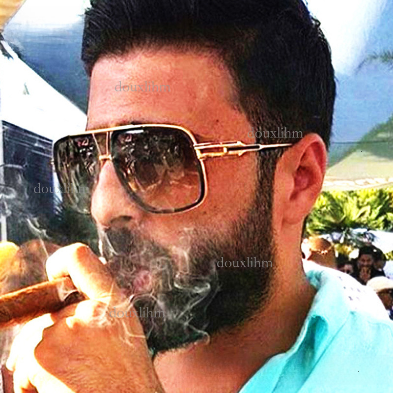 2026 Designer Outdoor Trend Sunglasses Personality Metal Double Bridge Large Frame 6615 Men's And Women's Sunglasses Luxury Brand Fashion Ac