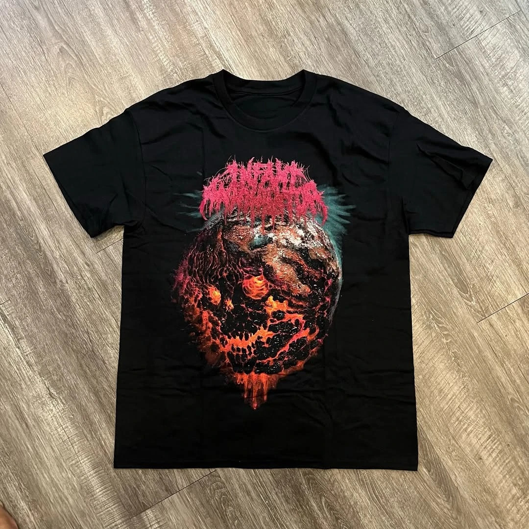 Y2K Original Color Cheetah Elements Around Printed T-shirt Personality Creative Summer Short-sleeved Men Trendy Shirt 260107