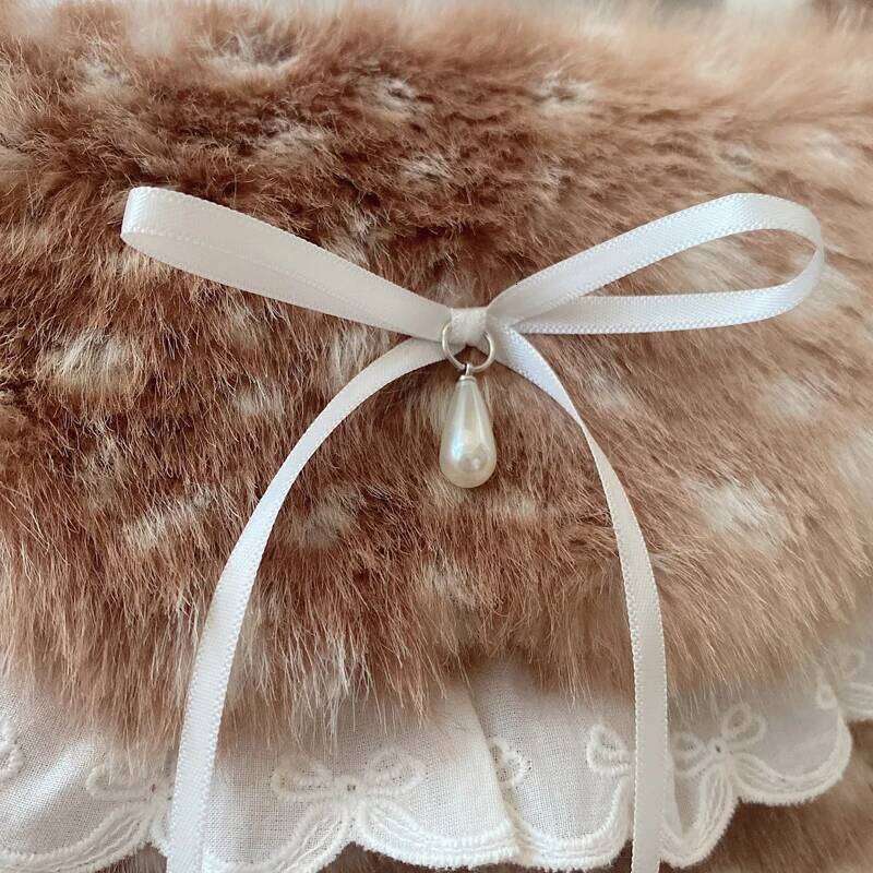 Korean Fashion Faux Fur Messenger Bags For Women Luxury Designer Handbag And Purses 2025 New In Leopard Print Bow Plush Shoulder XJ260109