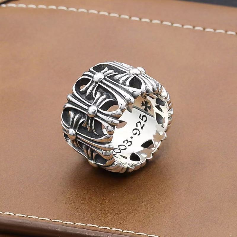 Personalized Creative Rings Trendy Matching Rings Vintage Rings High-end Cross Rings Hand Decorations Jewelry Gifts