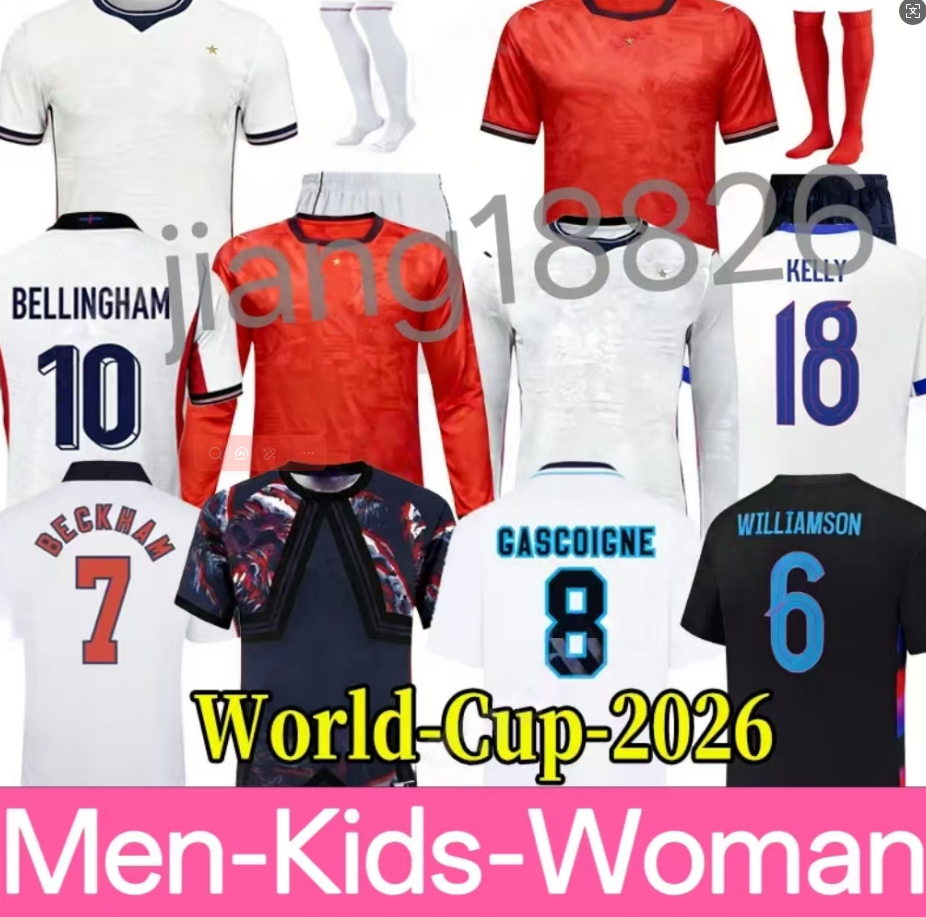 Euro Cup Englands FODEN BELLINGHAM Soccer Jerseys National Team 2026 2027 TOONE Football Shirt BRIGHT KANE STERLING RASHFORD SANCHO GREALISH Men Kids Kit set