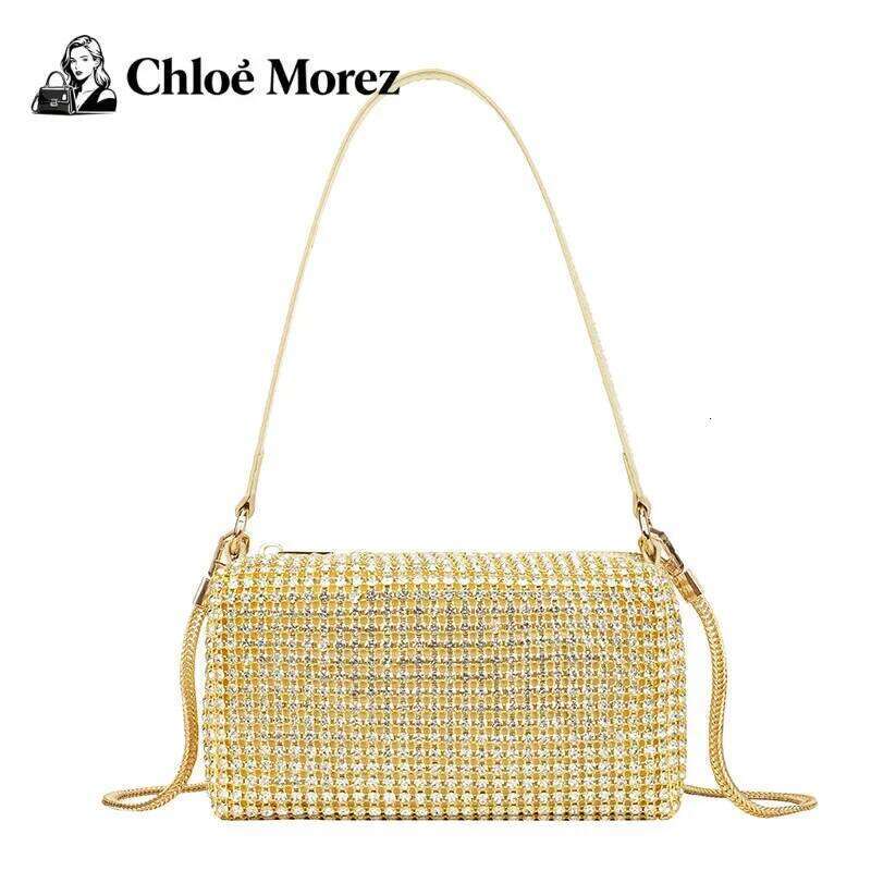 Women's Water Diamond Crossbody Stylish Versatile Single Shoulder Pillow Bag for Fashionable Accessory XJ260109