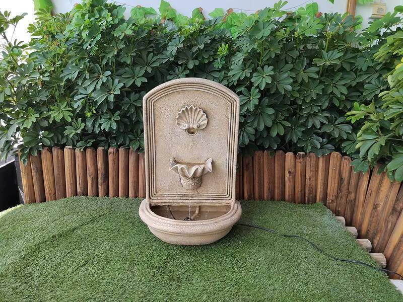 Ancient seashell style wall hanging Water Fountain home decor indoor outdoor decoration art decor