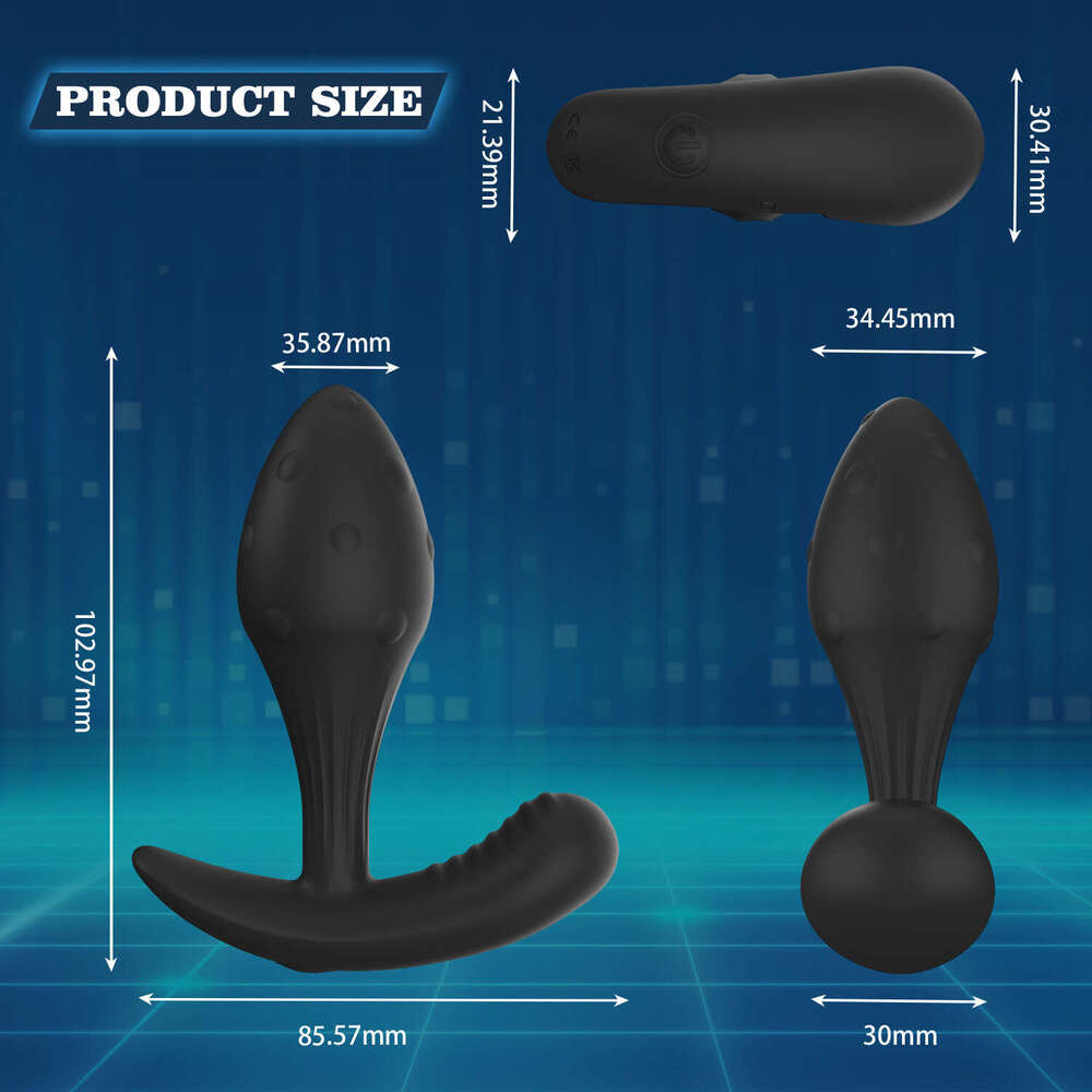 Other Massage Items Anal plug sex toy suitable for men and women 10 speed applications remote masturbators vibration massagers Z260109