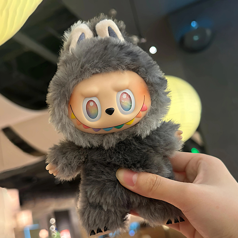 High quality Labubu Plush Doll V1 Style Bd Box The Monsters big into energy Exciting Macaron have a seat Series Toys Cute Action Anime Figure Doll Kid