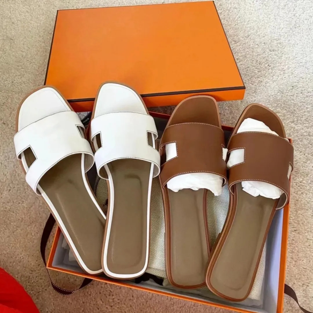 Womens Slippers oran sandals Fashion S Floral Slipper Leather Rubber Flats Sandals Summer Beach Shoes Loafers Gear Bottoms Sliders