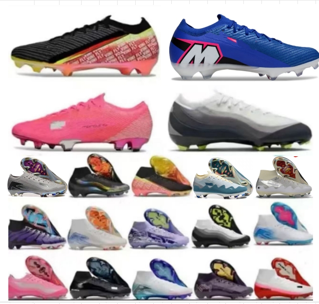 TOP Quality Football Boots 16 Frenulum Laces FG Mens Soccer Cleats Comfortable Training Leather Football Shoes kids size UK3 US4 36-45