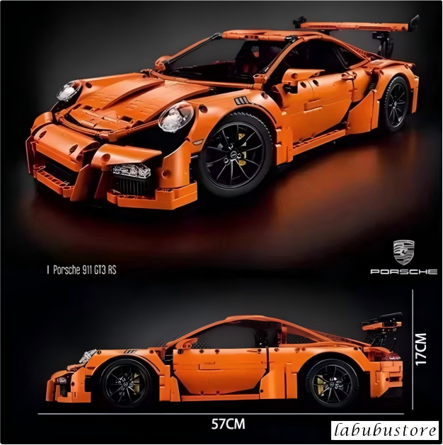 Top quality Building Blocks 1:1 copy LEG0 42056 Porsche 911 GT3 RS 2700 pcs standard bricks Supercar Mode Toy Blocks High Difficulty Adult Educational Holiday gifts