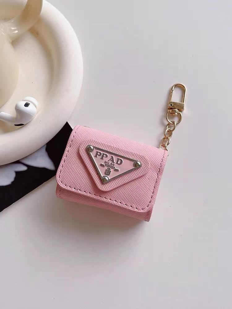 Designer Mini Bag for Airpods 4 1 2nd Generation 3 New 3rd Case Air pods Pro 2 Headset Packet Keychain Leather Earphone Protector Shell Chain Charm 11