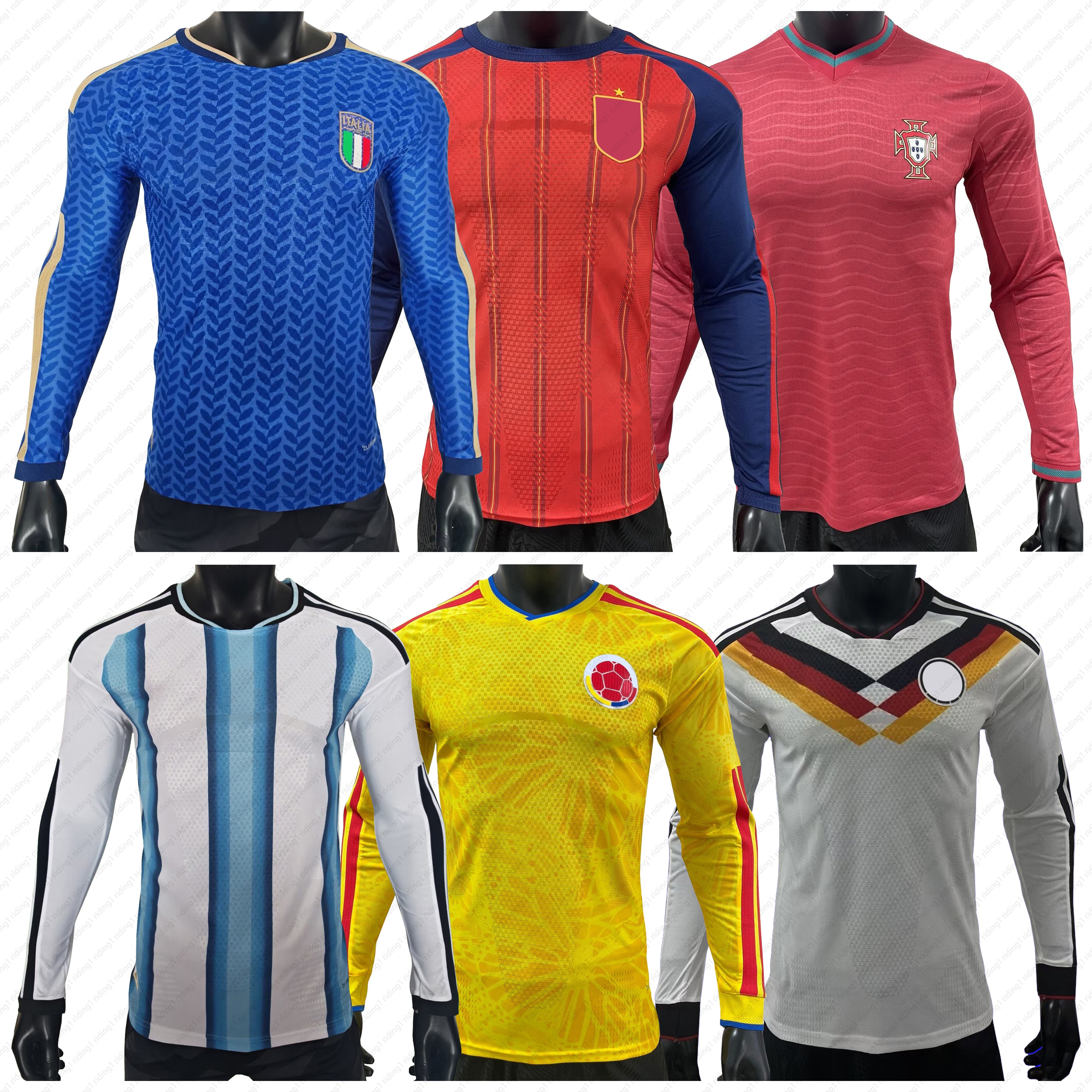 2026 World Cup Argentina Home Jersey Mexico National Team Jersey Long Sleeve Spain Italy Colombia Germany Portugal Brazil Fan Soccer Jersey