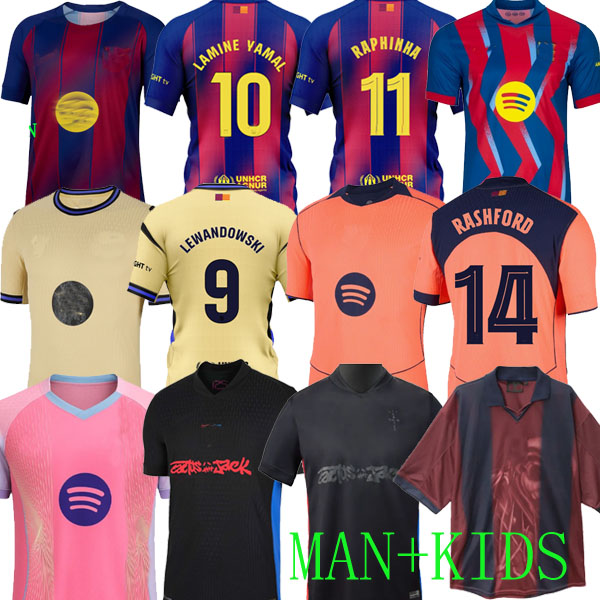 24 25 26 LAMINE YAMAL Lewandowski soccer jerseyS Coldplay Taylor Swift GAVI Raphinha FERRAN SENYERA 2025 football shirt kids Kounde men kids Travis fans RASHFORD RDO