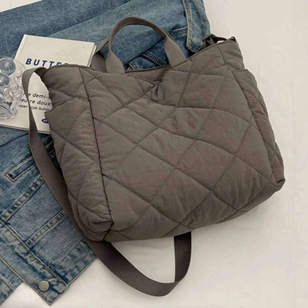 Women Puffer Hobo Handbag Zipper Fluffy Crossbody Large Capacity Padded Shoulder Satchel Travel Commuting Bag XJ260109