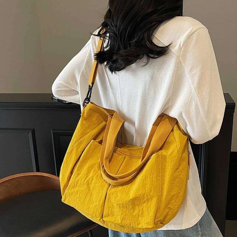 Summer New Large Capacity Crossbody Nylon Fashionable Single Shoulder Handbag Women's Casual Tote Bag XJ260109
