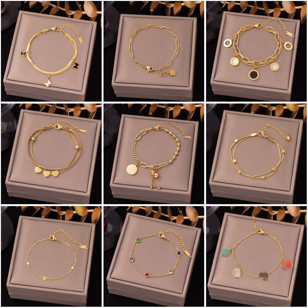 New Fashion Commuter Titanium Steel Bracelet For Women, Light Luxury Korean Non-Fading Couple Bracelet, Spring Women's Wholesale