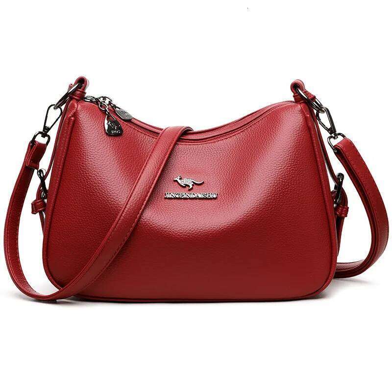 Simple Solid Color Shoulder Large Capacity Tote Crossbody Bag for Women Fashion XJ260109