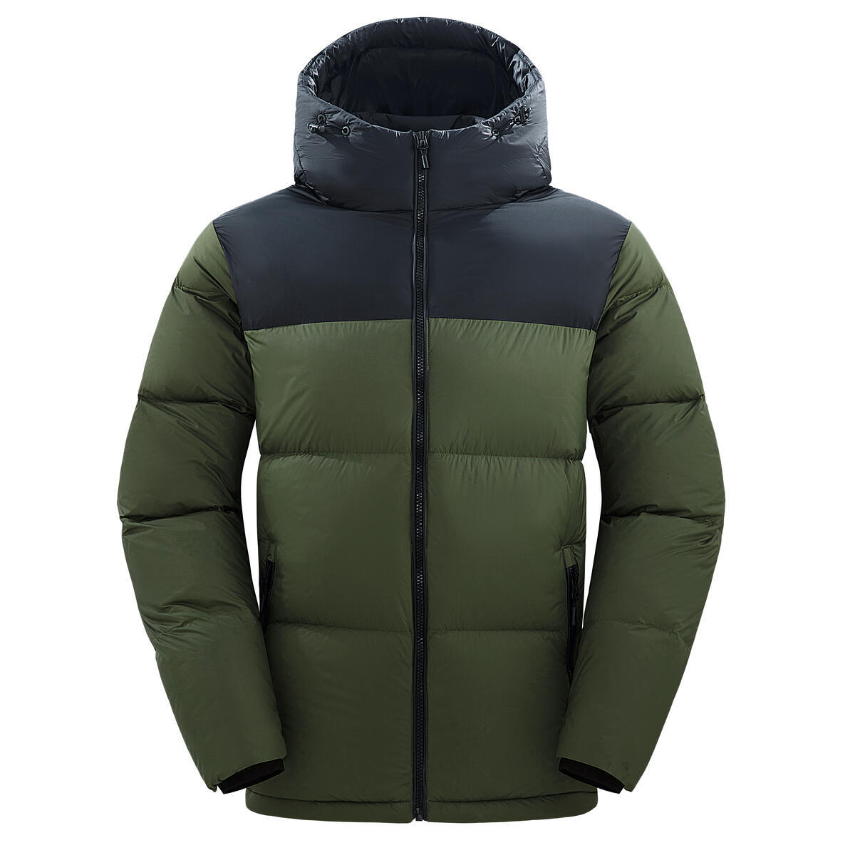 Winter men's thickened windproof warm down jacket, casual and fashionable hooded jacket