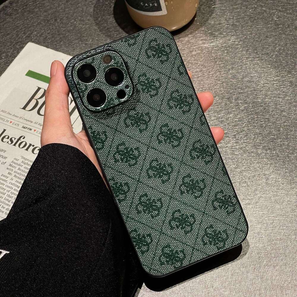 2-in-1 Leather iPhone Case, Lychee Texture Full Protection Shockproof Cover Compatible with iPhone 17 Pro Max/16 Pro/14/12/11