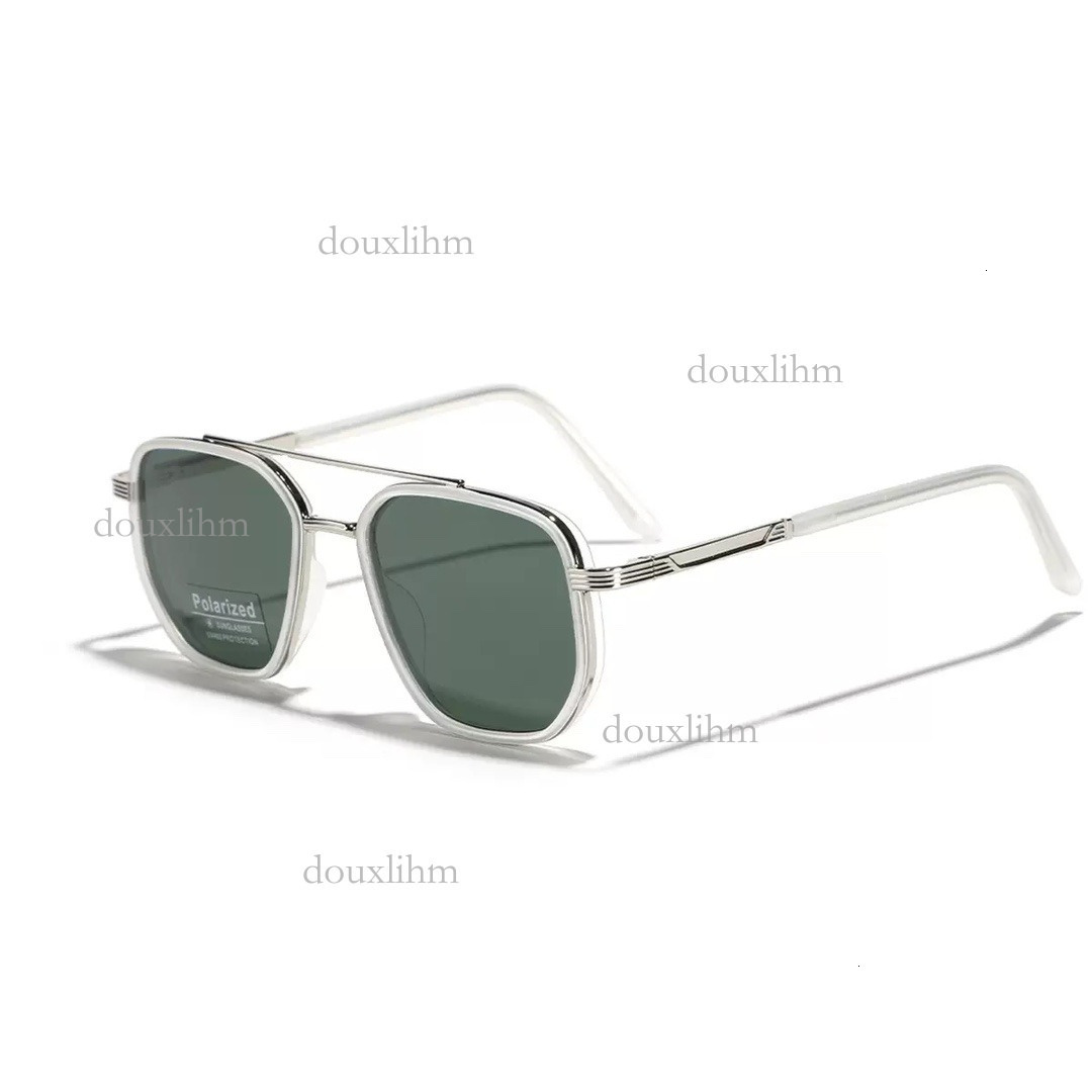 Half Metal Large Frame Designer Women's Sunglasses Luxury Brand Fashion Accessories 2026 New Retro Men's TR90 Polarized Glasses Outdoor Vers