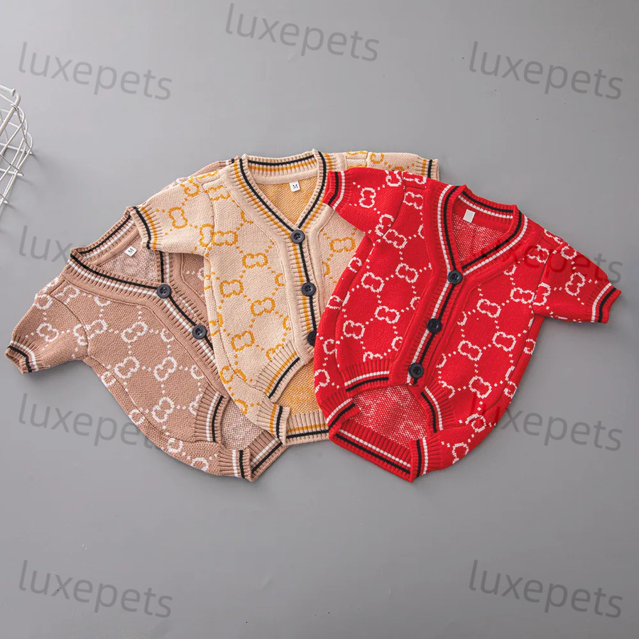 Outdoor Coats for Dog Designer Dog Clothes Pet Sweater Winter Warm Knitted Weather Pets cbca51