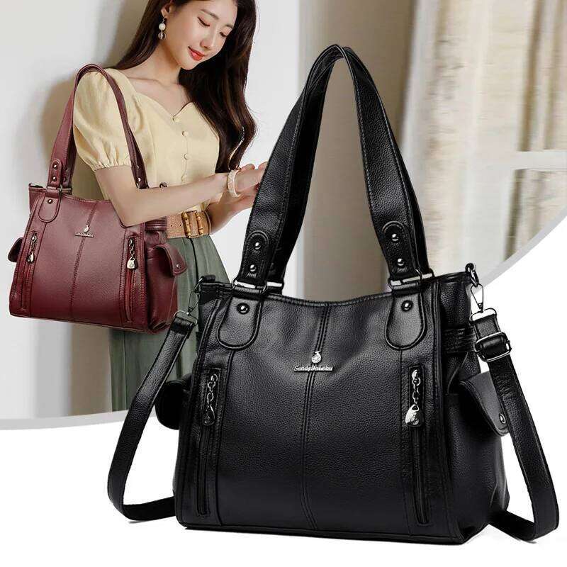 Cross-border New Shoulder Fashion Large-capacity Messenger Tote Bag Foreign Trade Women's Handbag XJ260109